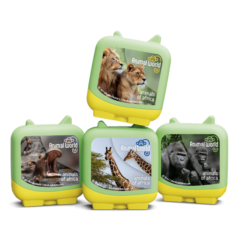Animal World Animals of Africa Pocket Tonies - 4 Pack