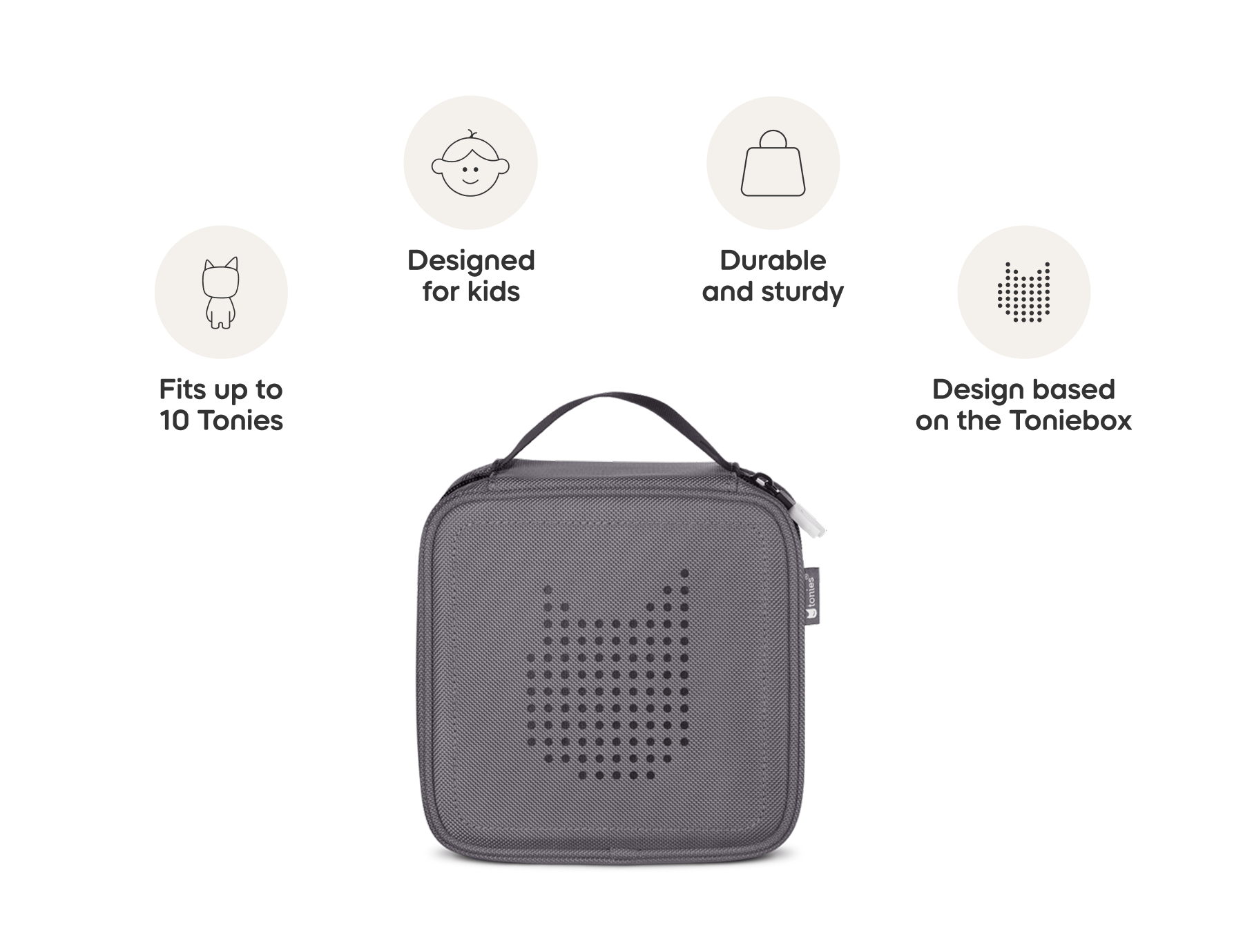 Carrying Case for Tonies - Gray
