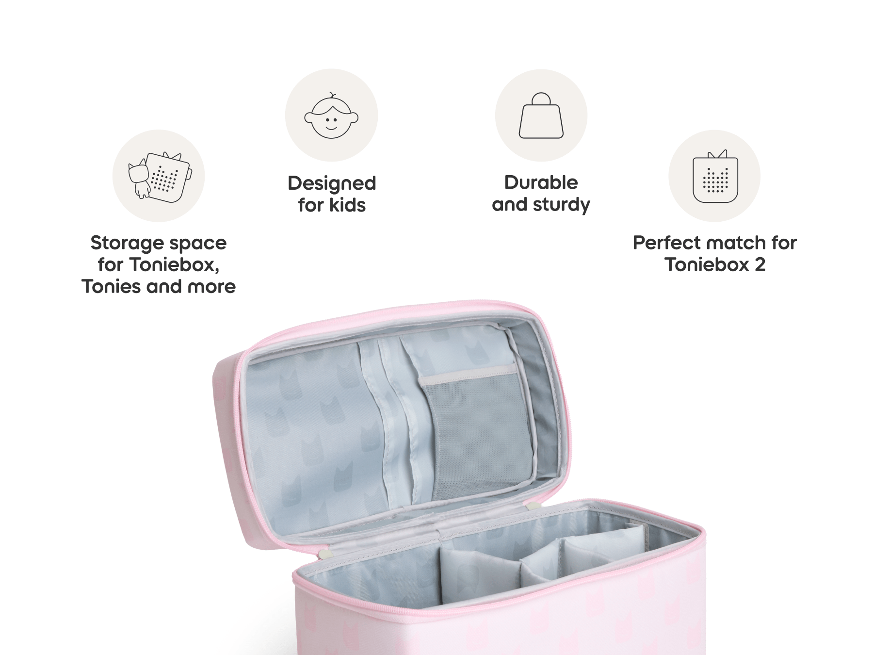 Toniebox All-In-One Carrying Case - Pink