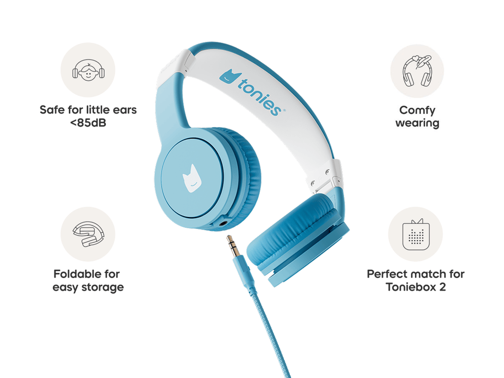 Wired Headphones: Sky Blue